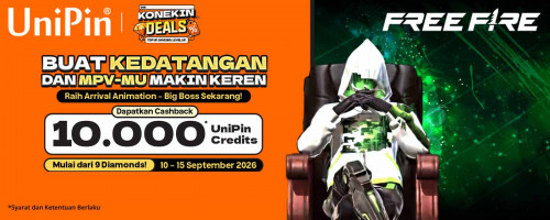 Faded Wheel - Arrival Animation - Big Boss, Top up dan Sikat Cashbacknya di UniPin!